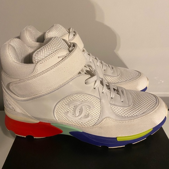 Chanel high top sneakers in a size 42 - Picture 3 of 16